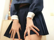 Asian lovely girl school uniform temptation
